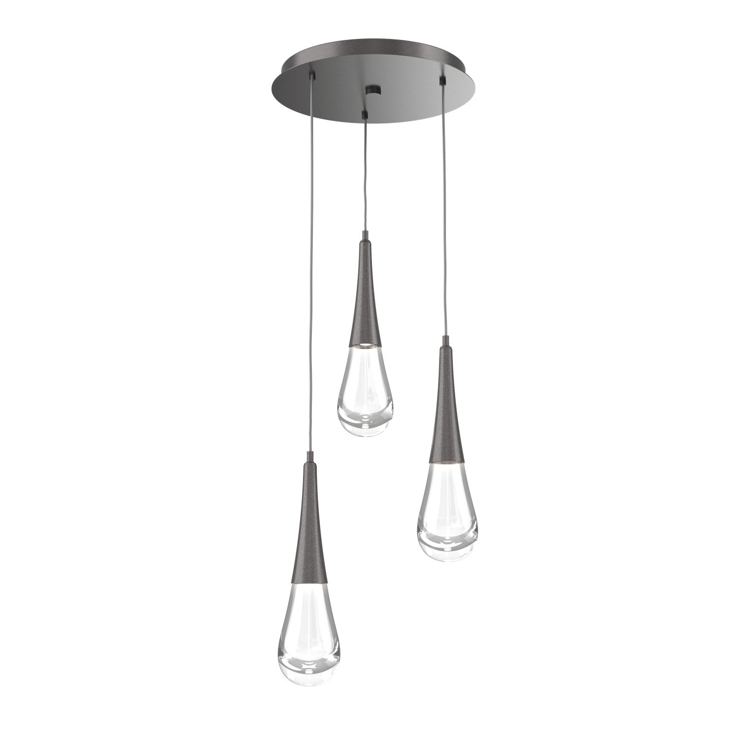 Hammerton Studio - CHB0078-03-GP-C-C01-L1 - LED Pendant - Raindrop - Graphite