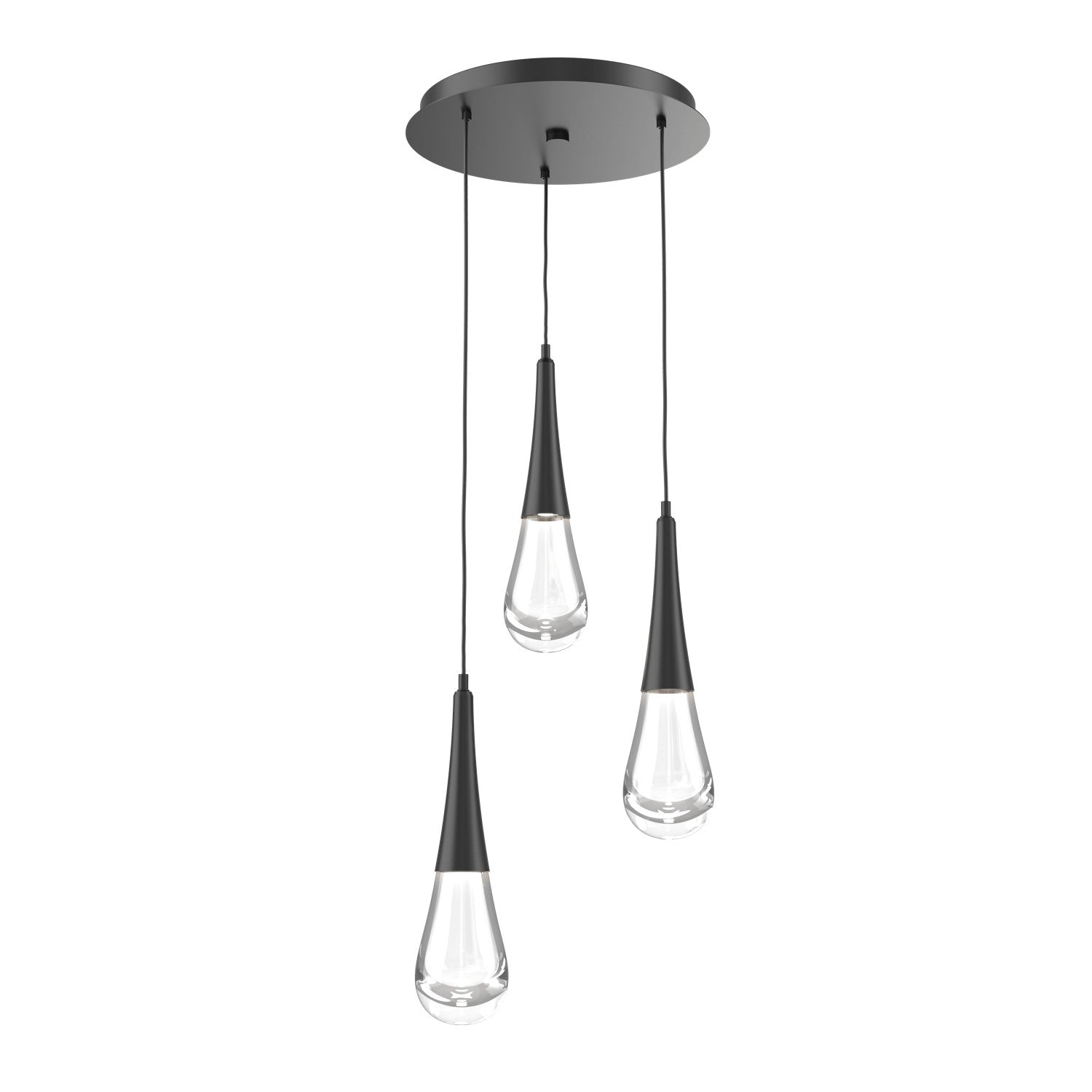 Hammerton Studio - CHB0078-03-MB-C-C01-L1 - LED Pendant - Raindrop - Matte Black