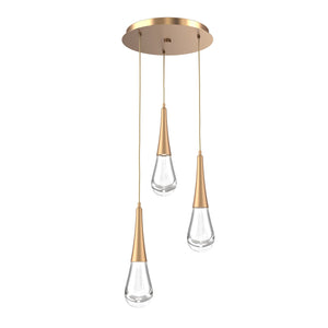 Hammerton Studio - CHB0078-03-NB-C-C01-L1 - LED Pendant - Raindrop - Novel Brass