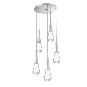 Hammerton Studio - CHB0078-05-CS-C-C01-L1 - LED Pendant - Raindrop - Classic Silver