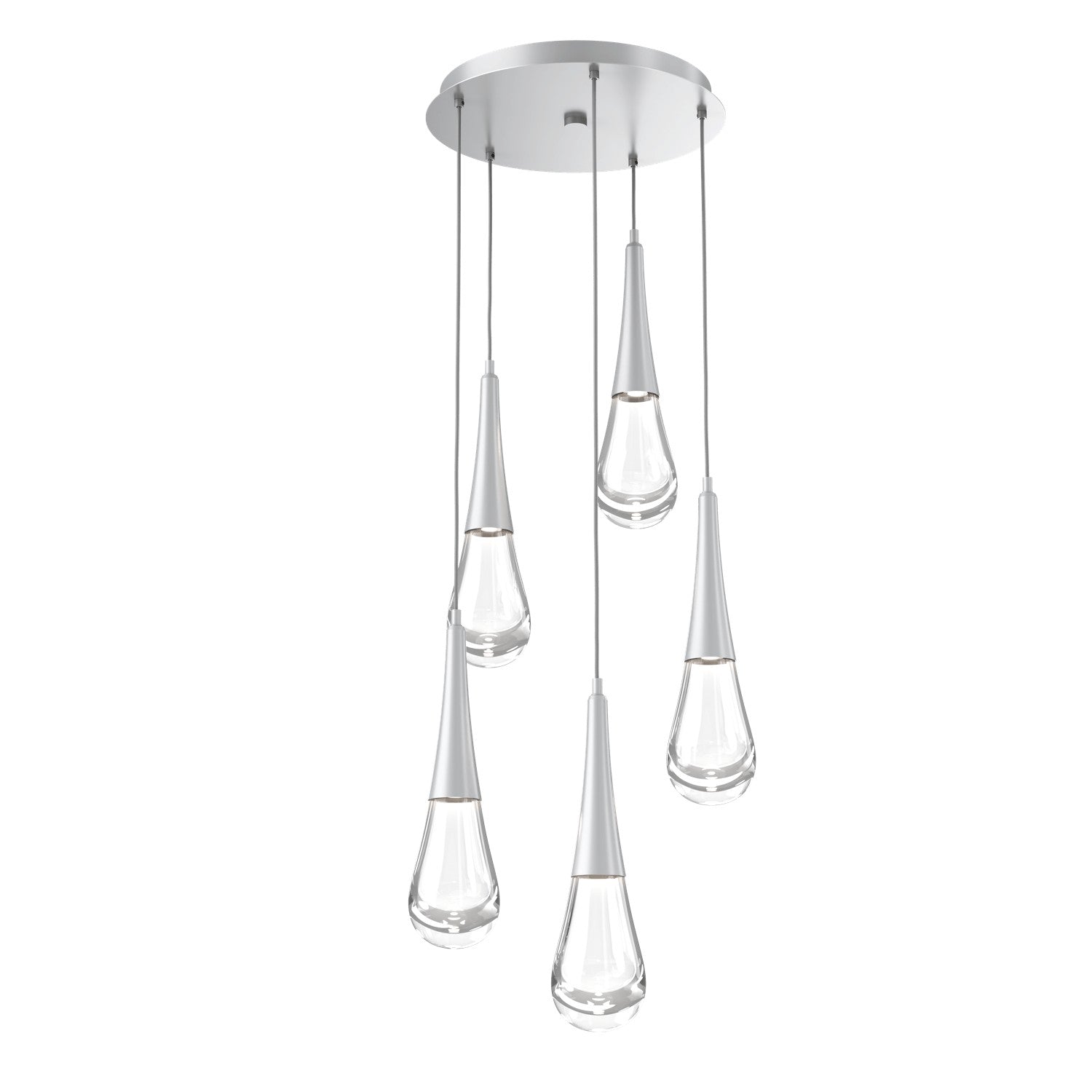 Hammerton Studio - CHB0078-05-CS-C-C01-L3 - LED Pendant - Raindrop - Classic Silver