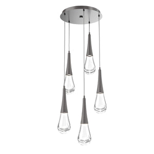 Hammerton Studio - CHB0078-05-GP-C-C01-L3 - LED Pendant - Raindrop - Graphite