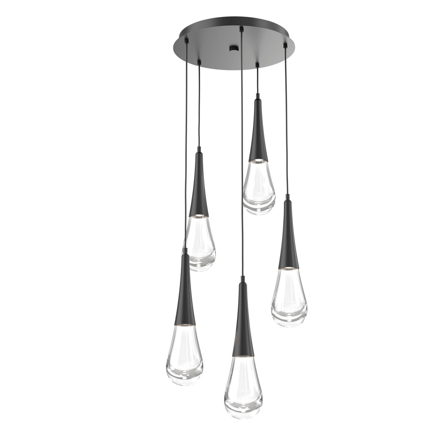 Hammerton Studio - CHB0078-05-MB-C-C01-L1 - LED Pendant - Raindrop - Matte Black