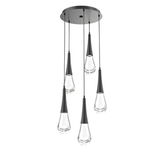 Hammerton Studio - CHB0078-05-MB-C-C01-L1 - LED Pendant - Raindrop - Matte Black