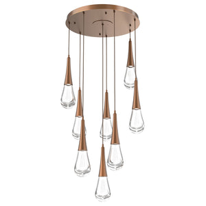 Hammerton Studio - CHB0078-08-BB-C-C01-L1 - LED Pendant - Raindrop - Burnished Bronze