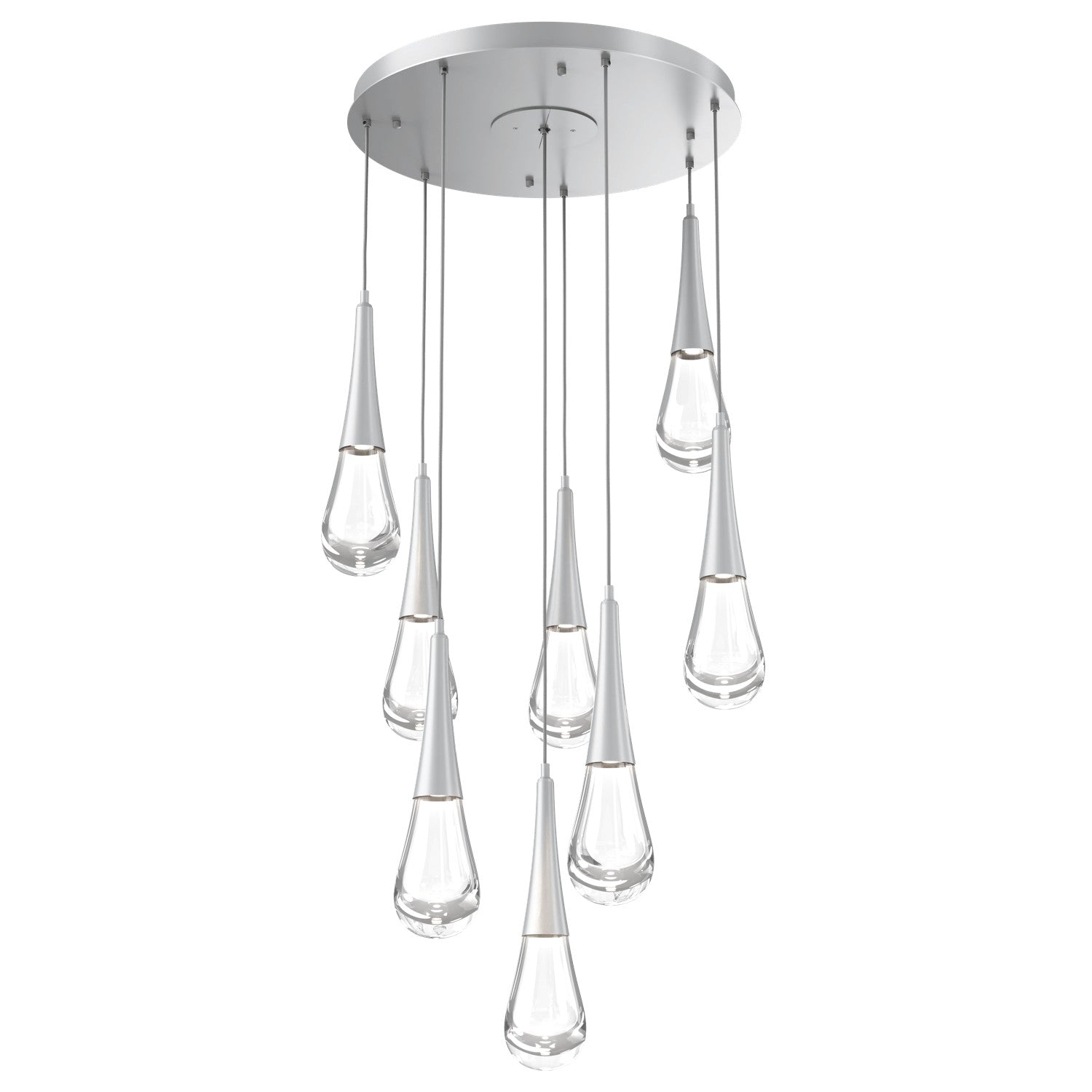 Hammerton Studio - CHB0078-08-CS-C-C01-L1 - LED Pendant - Raindrop - Classic Silver