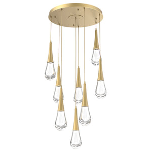 Hammerton Studio - CHB0078-08-GB-C-C01-L1 - LED Pendant - Raindrop - Gilded Brass