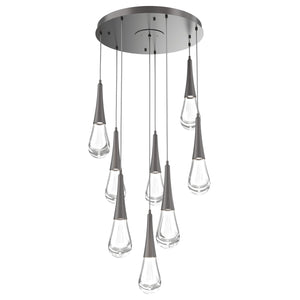 Hammerton Studio - CHB0078-08-GP-C-C01-L1 - LED Pendant - Raindrop - Graphite