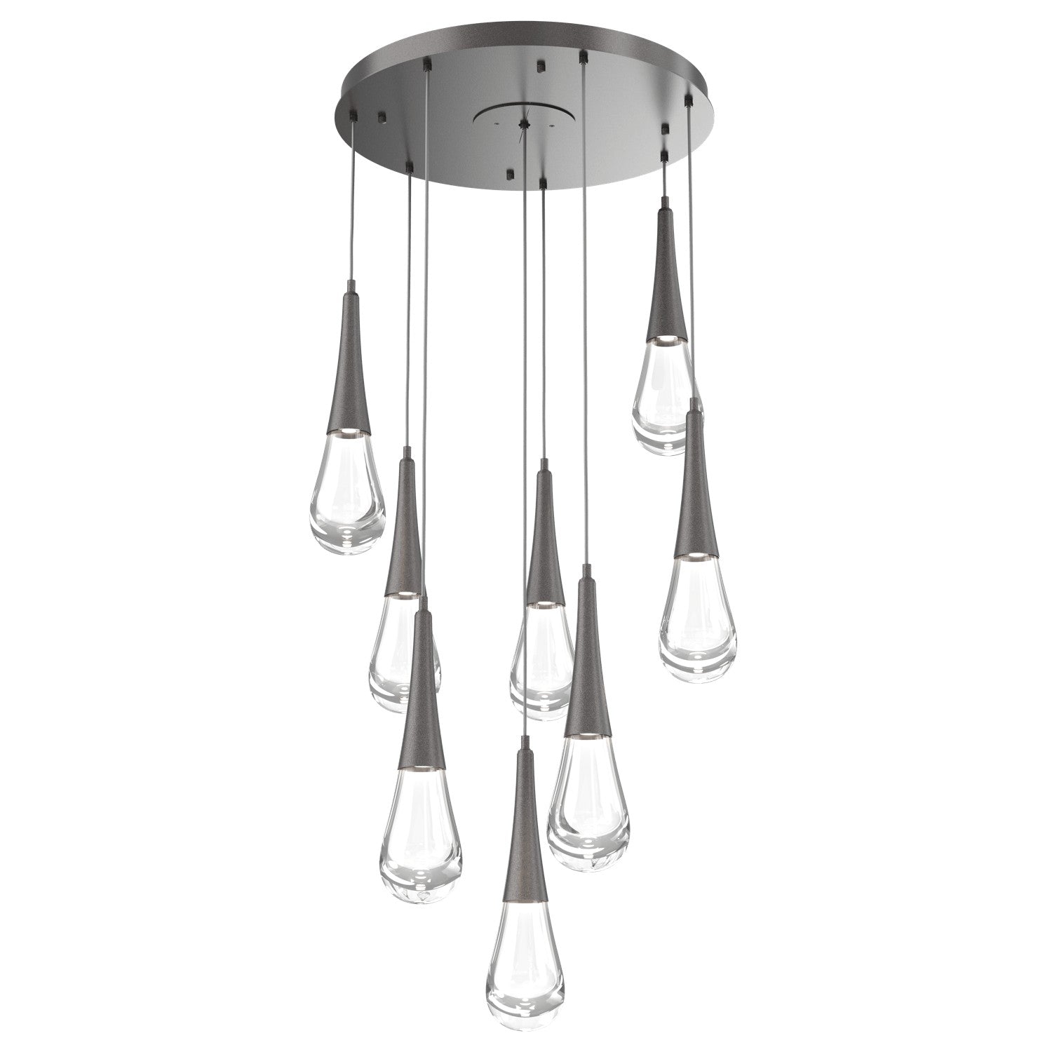 Hammerton Studio - CHB0078-08-GP-C-C01-L3 - LED Pendant - Raindrop - Graphite