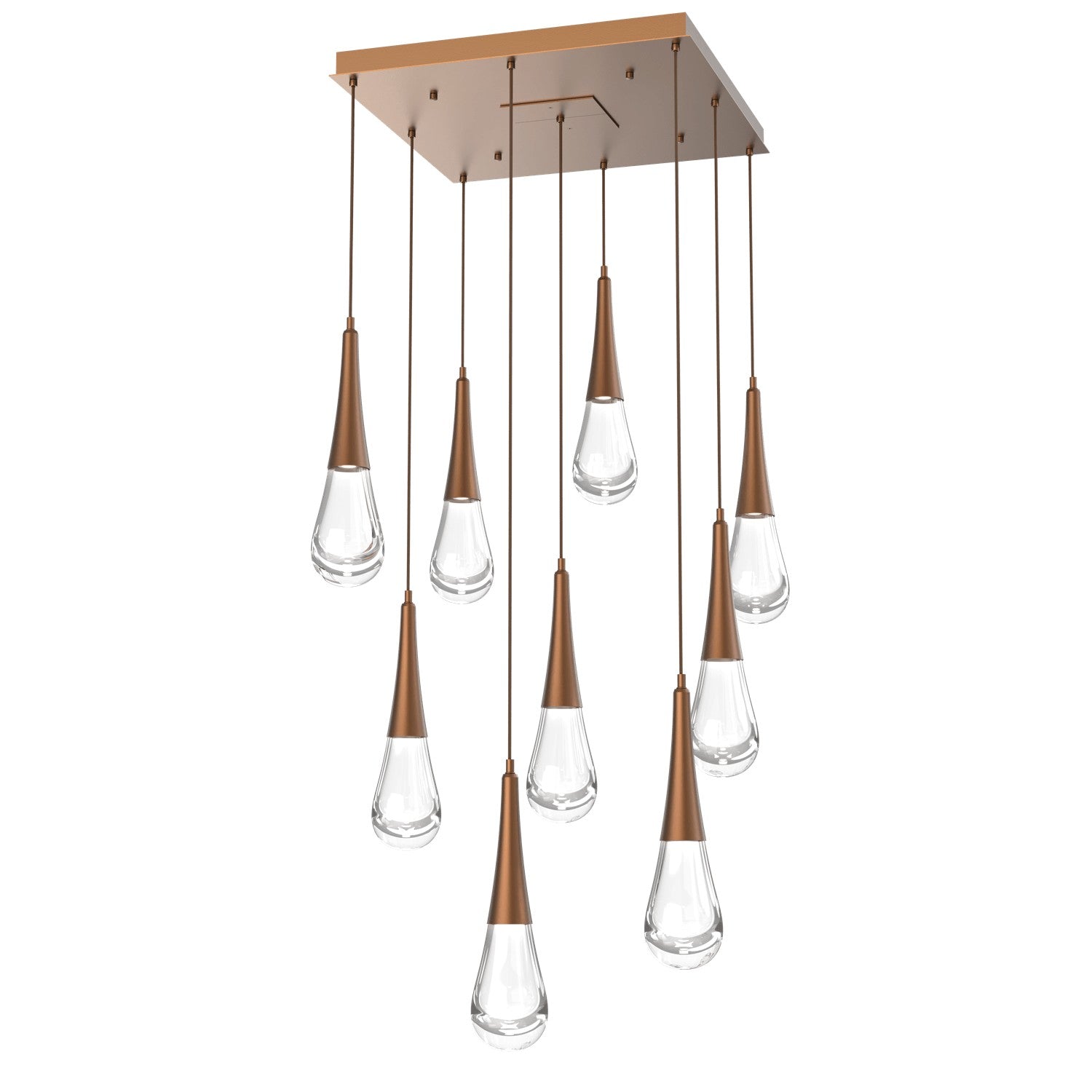 Hammerton Studio - CHB0078-09-BB-C-C01-L1 - LED Pendant - Raindrop - Burnished Bronze