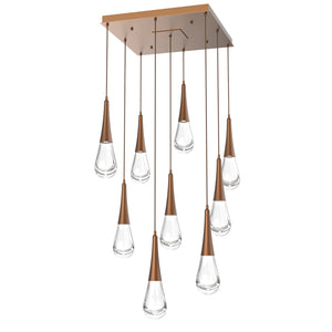 Hammerton Studio - CHB0078-09-BB-C-C01-L1 - LED Pendant - Raindrop - Burnished Bronze