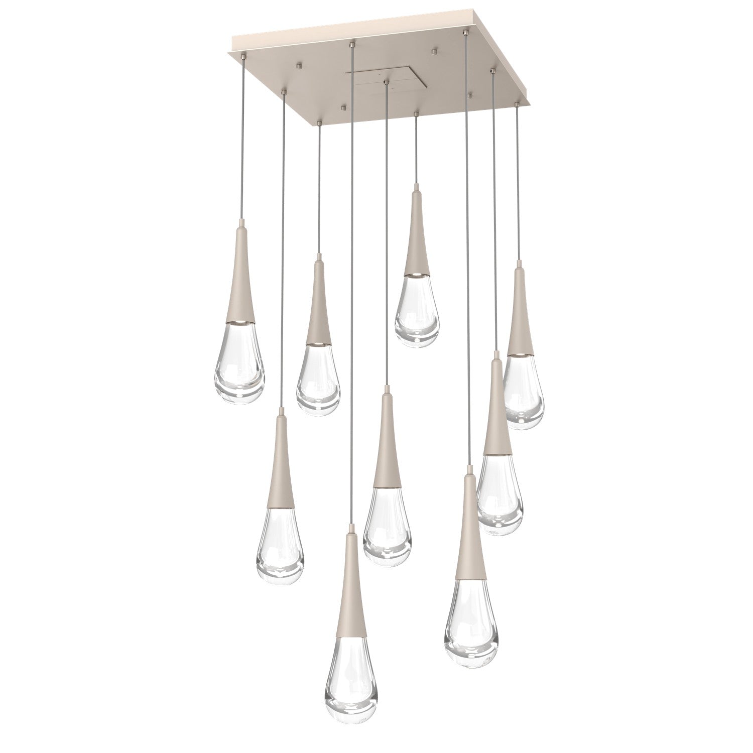 Hammerton Studio - CHB0078-09-BS-C-C01-L1 - LED Pendant - Raindrop - Beige Silver