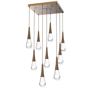 Hammerton Studio - CHB0078-09-FB-C-C01-L1 - LED Pendant - Raindrop - Flat Bronze