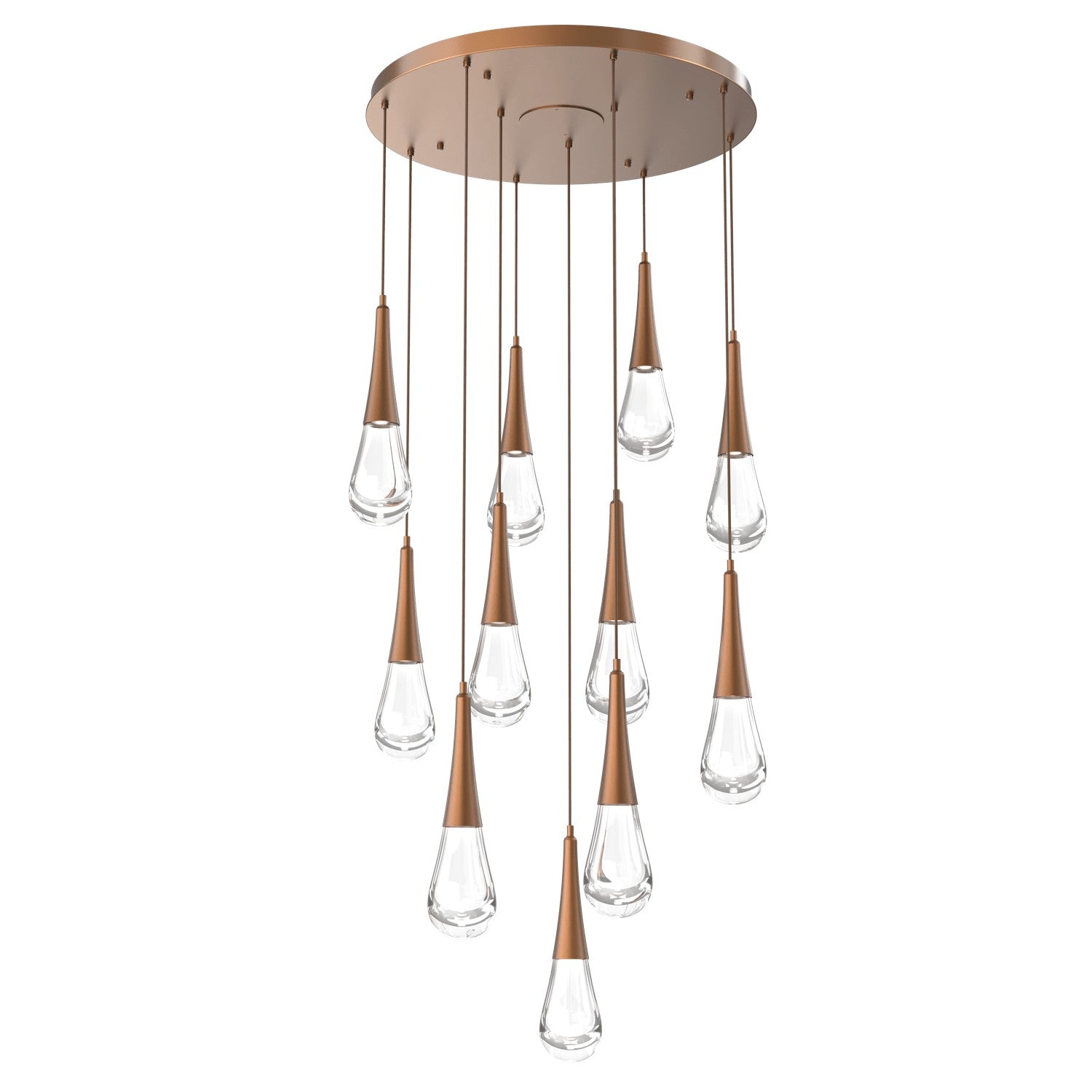 Hammerton Studio - CHB0078-11-BB-C-C01-L1 - LED Pendant - Raindrop - Burnished Bronze