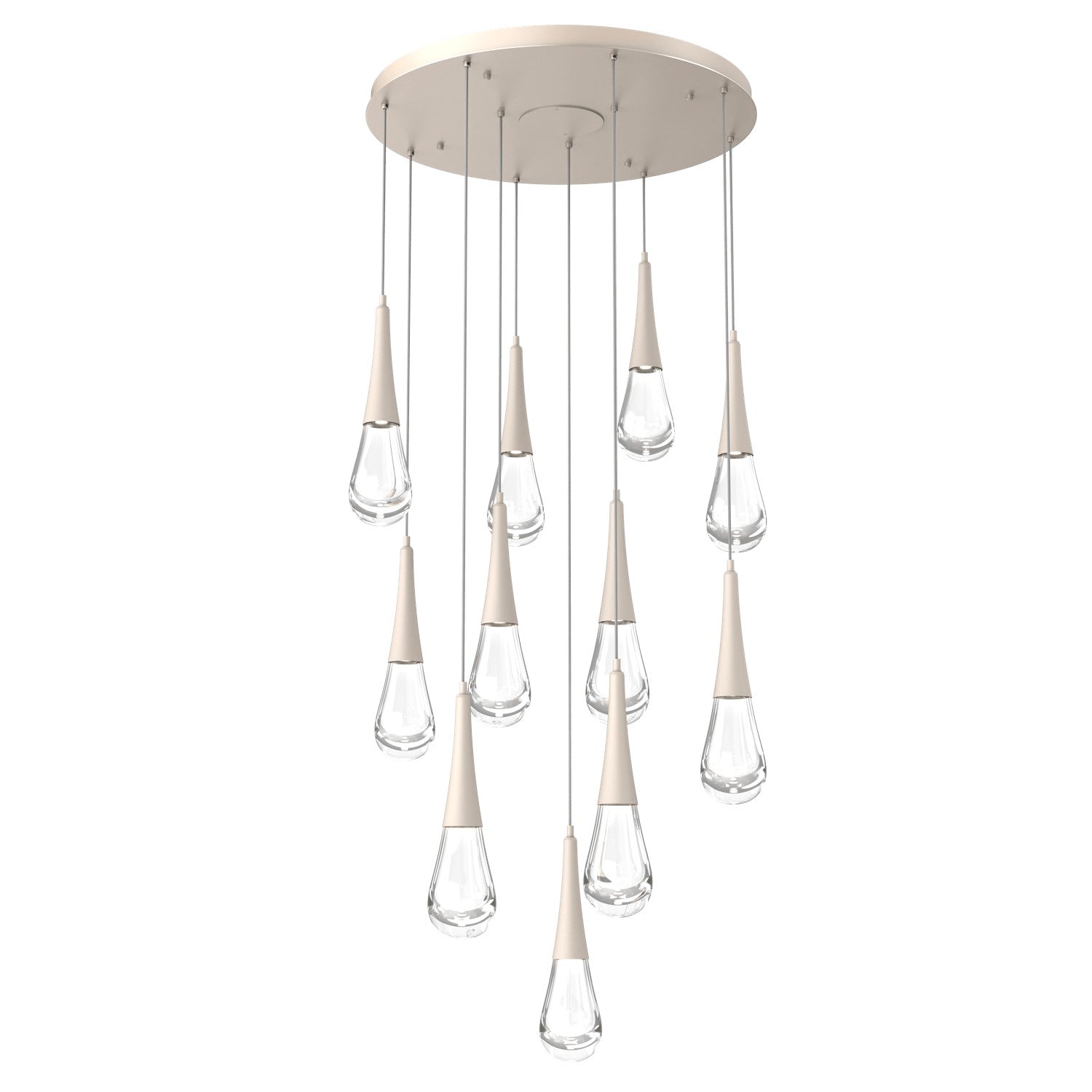 Hammerton Studio - CHB0078-11-BS-C-C01-L1 - LED Pendant - Raindrop - Beige Silver