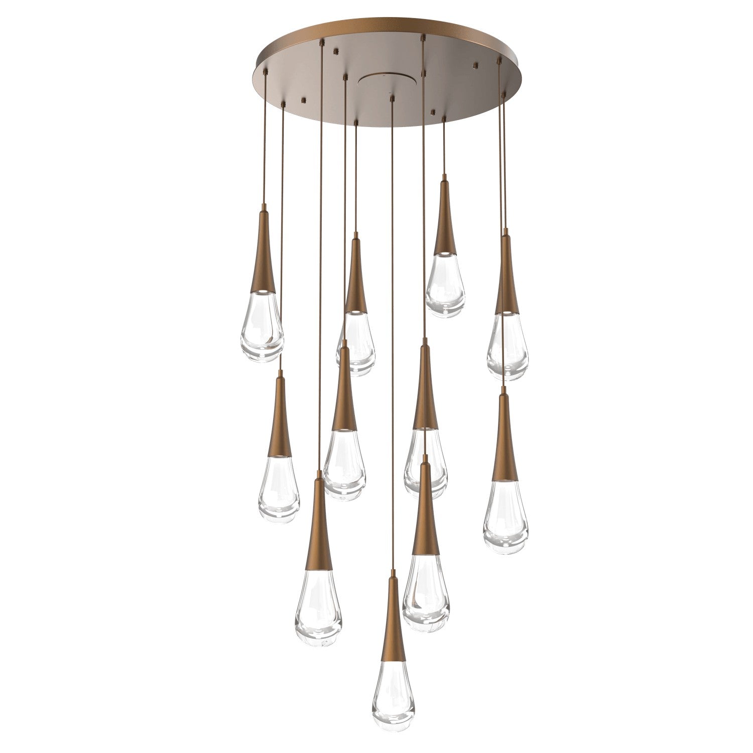 Hammerton Studio - CHB0078-11-FB-C-C01-L1 - LED Pendant - Raindrop - Flat Bronze