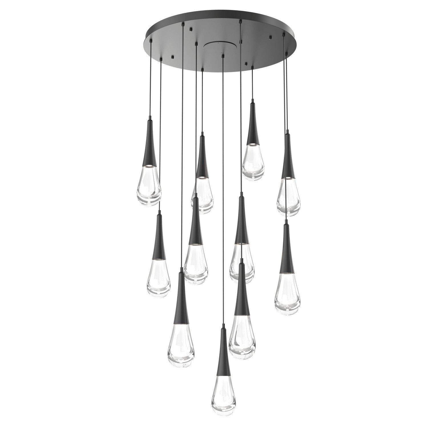 Hammerton Studio - CHB0078-11-MB-C-C01-L1 - LED Pendant - Raindrop - Matte Black