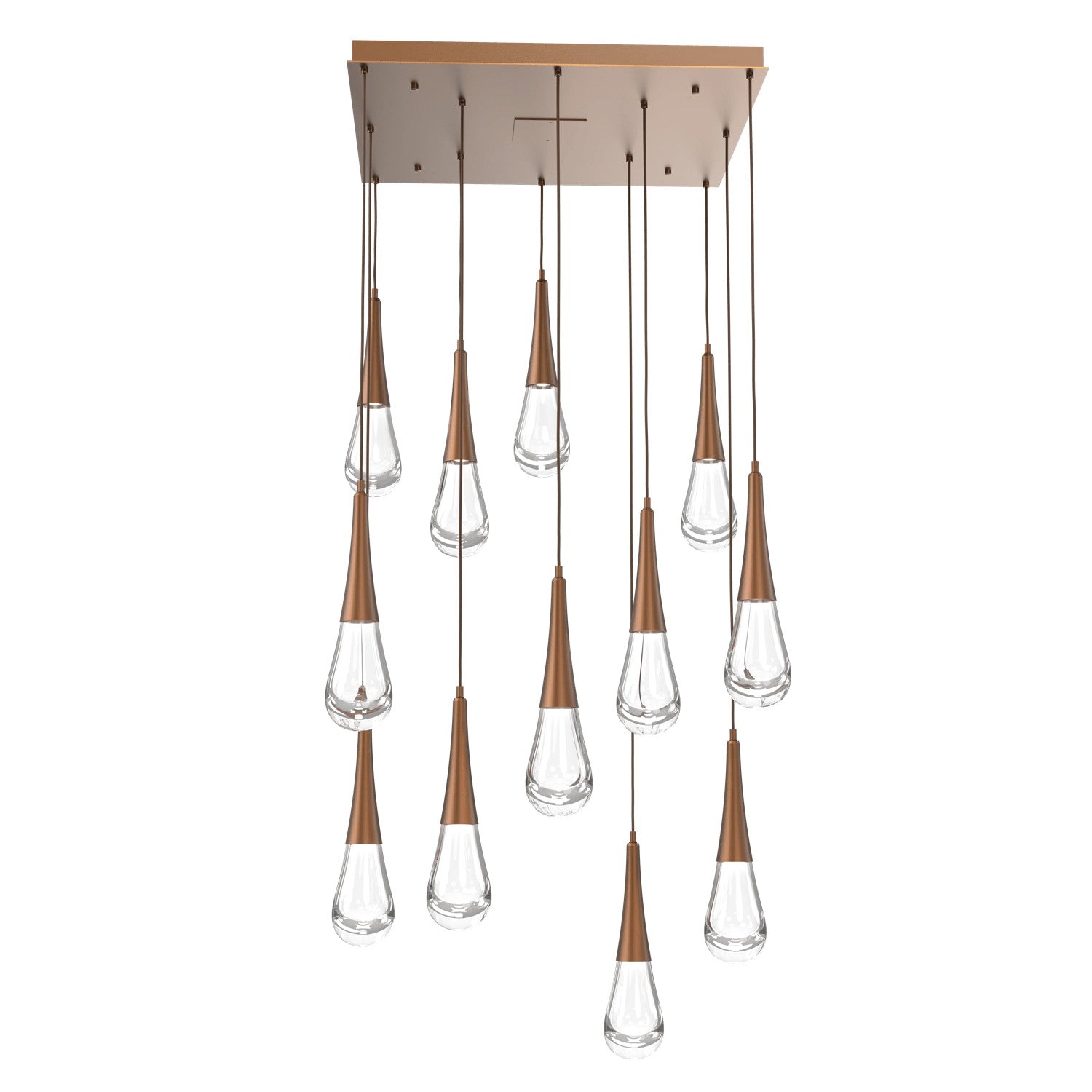 Hammerton Studio - CHB0078-12-BB-C-C01-L1 - LED Pendant - Raindrop - Burnished Bronze