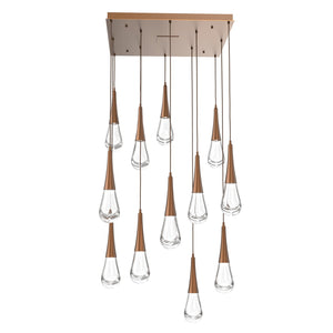 Hammerton Studio - CHB0078-12-BB-C-C01-L1 - LED Pendant - Raindrop - Burnished Bronze