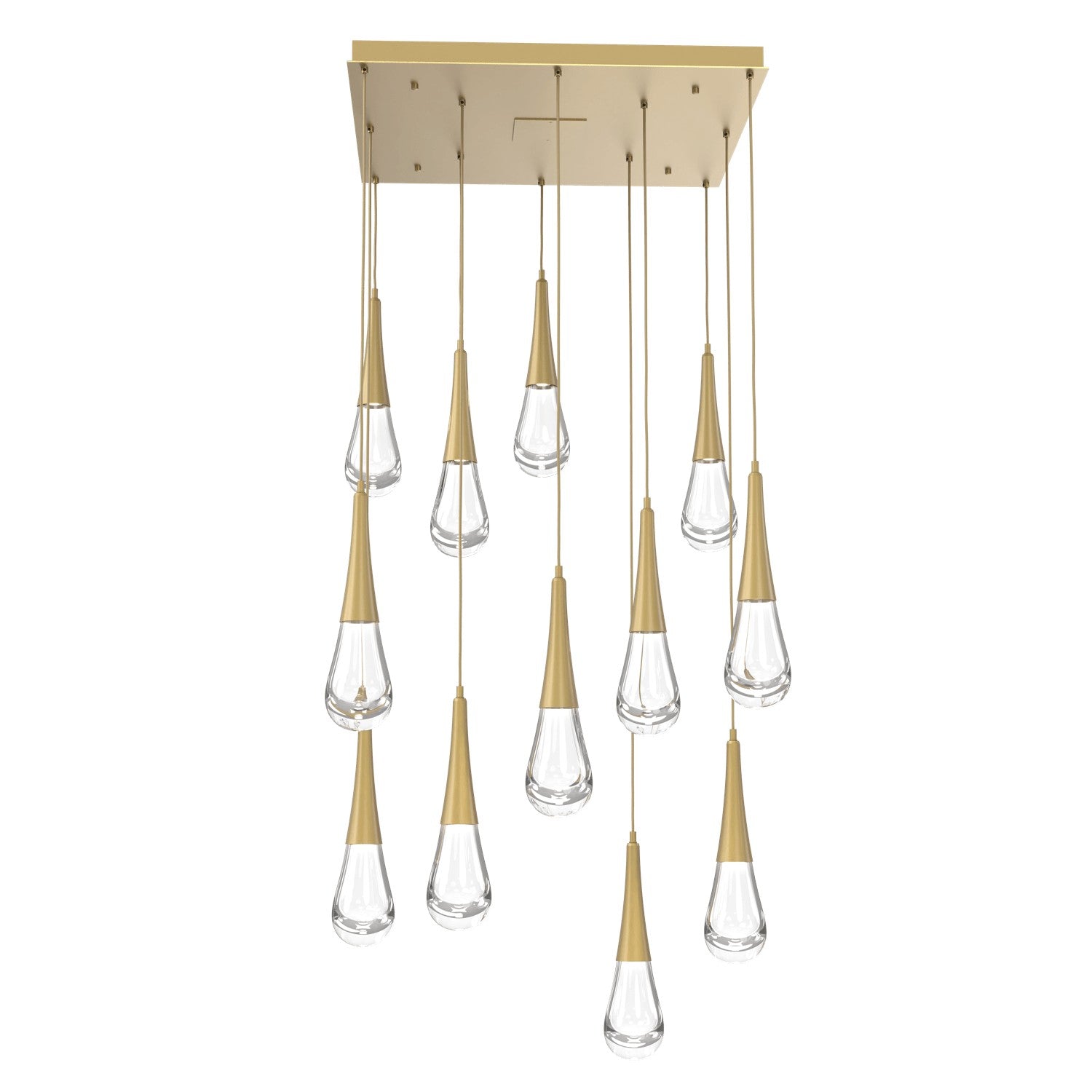 Hammerton Studio - CHB0078-12-GB-C-C01-L1 - LED Pendant - Raindrop - Gilded Brass