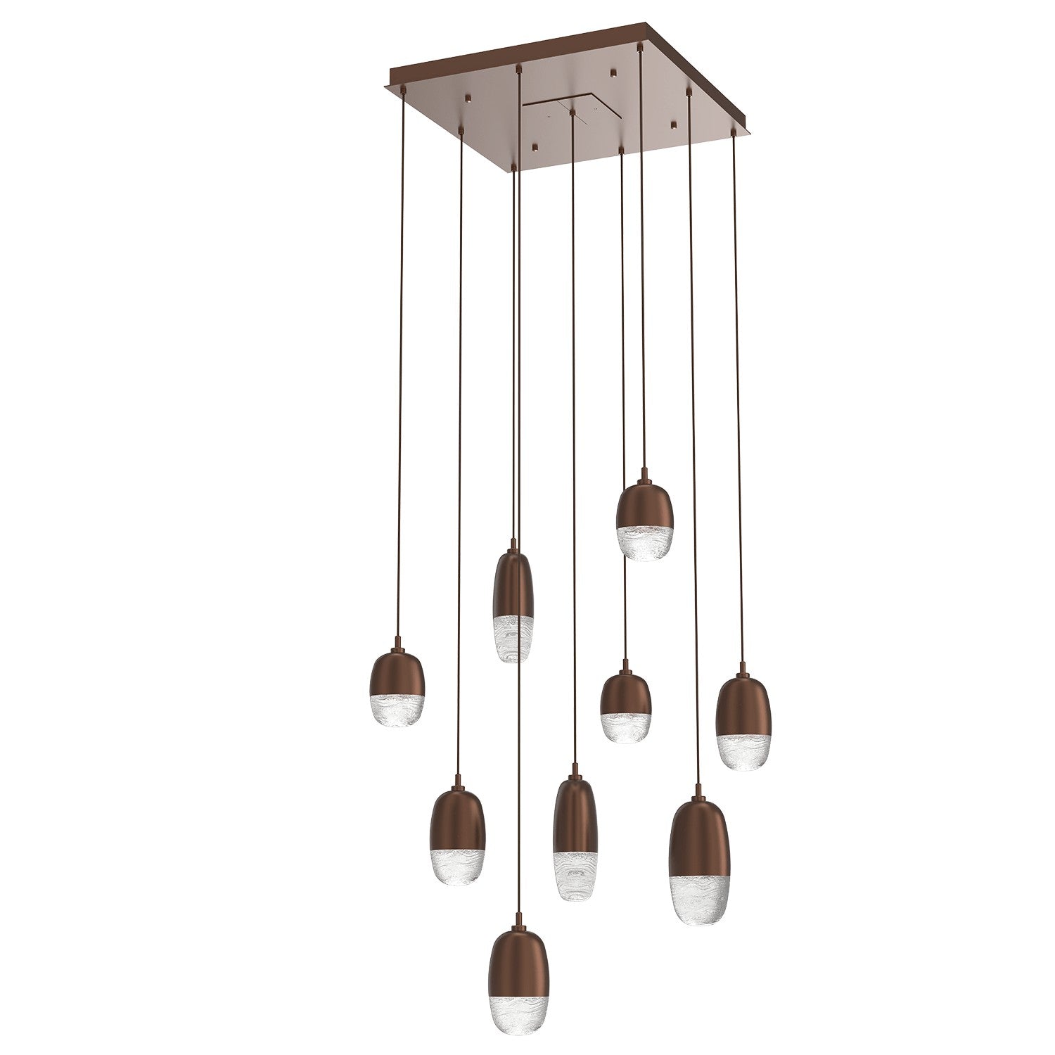 Hammerton Studio - CHB0079-09-BB-PC-C01-L1 - LED Pendant - Pebble - Burnished Bronze