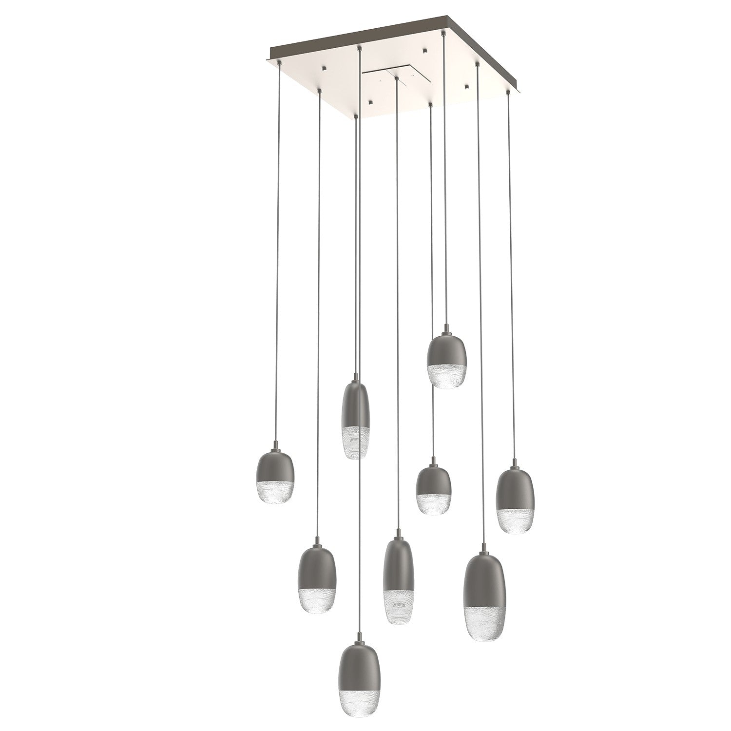 Hammerton Studio - CHB0079-09-BS-PC-C01-L1 - LED Pendant - Pebble - Beige Silver