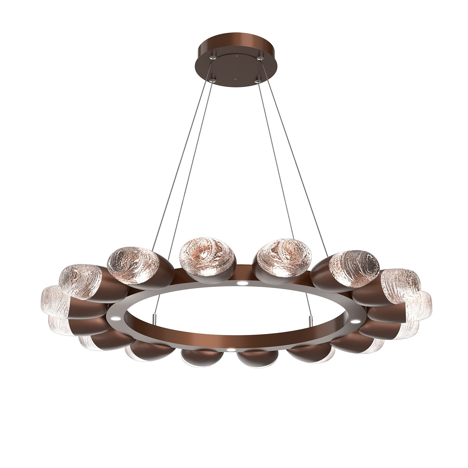 Hammerton Studio - CHB0079-36-BB-PC-CA1-L1 - LED Chandelier - Pebble - Burnished Bronze