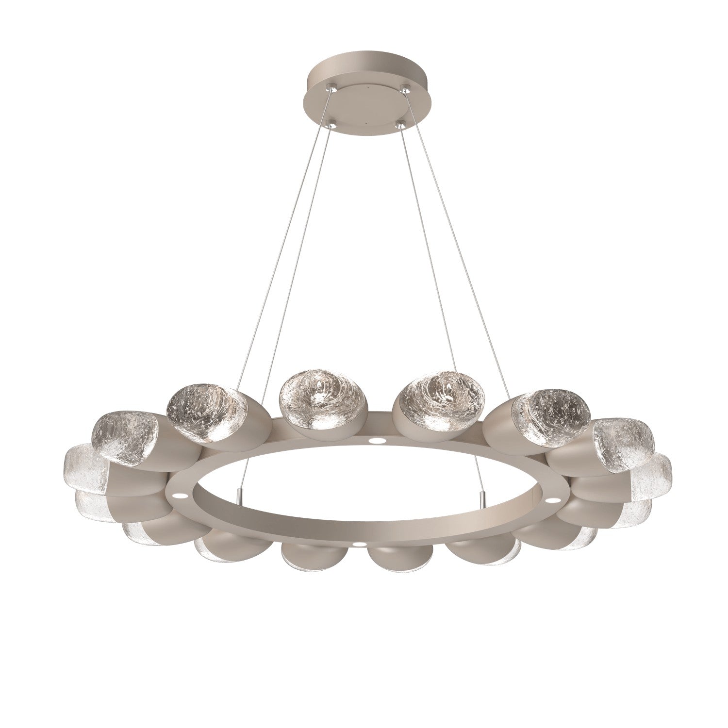 Hammerton Studio - CHB0079-36-BS-PC-CA1-L3 - LED Chandelier - Pebble - Beige Silver