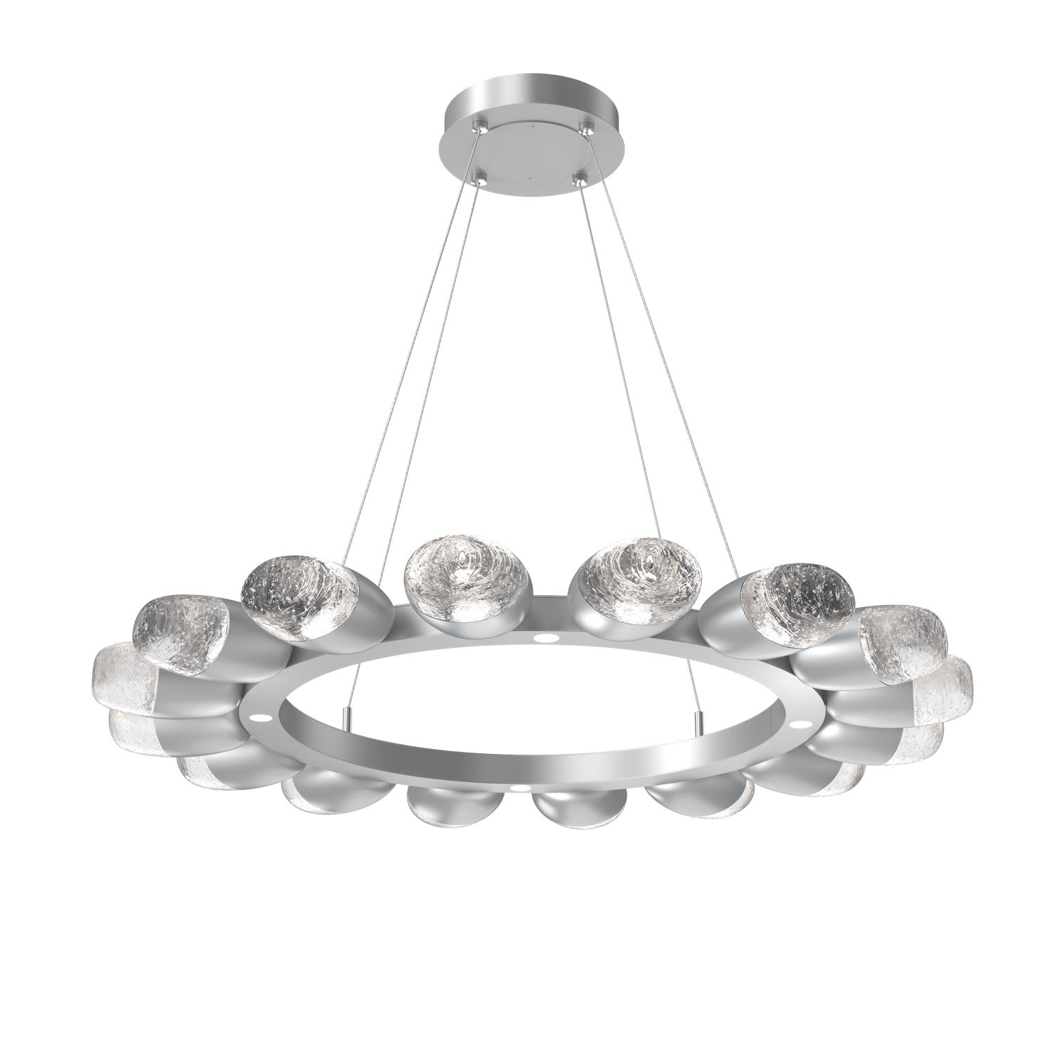 Hammerton Studio - CHB0079-36-CS-PC-CA1-L3 - LED Chandelier - Pebble - Classic Silver