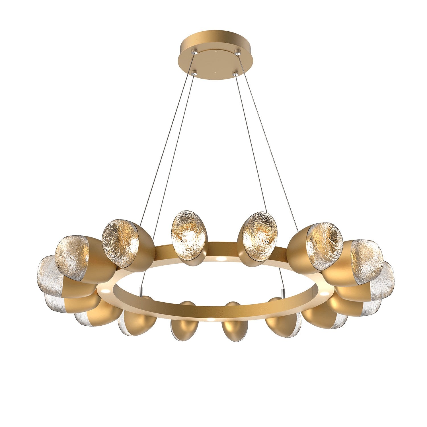 Hammerton Studio - CHB0079-36-GB-PC-CA1-L1 - LED Chandelier - Pebble - Gilded Brass