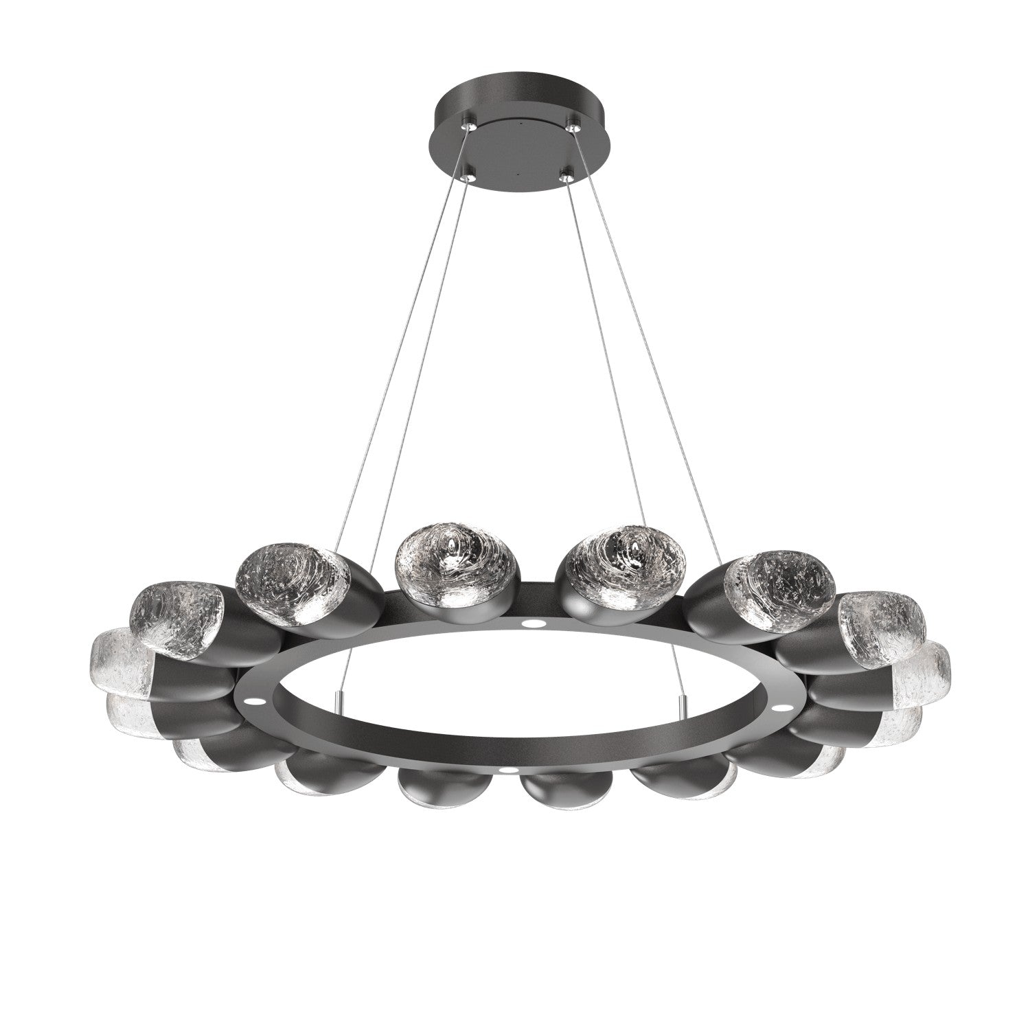 Hammerton Studio - CHB0079-36-GP-PC-CA1-L3 - LED Chandelier - Pebble - Graphite