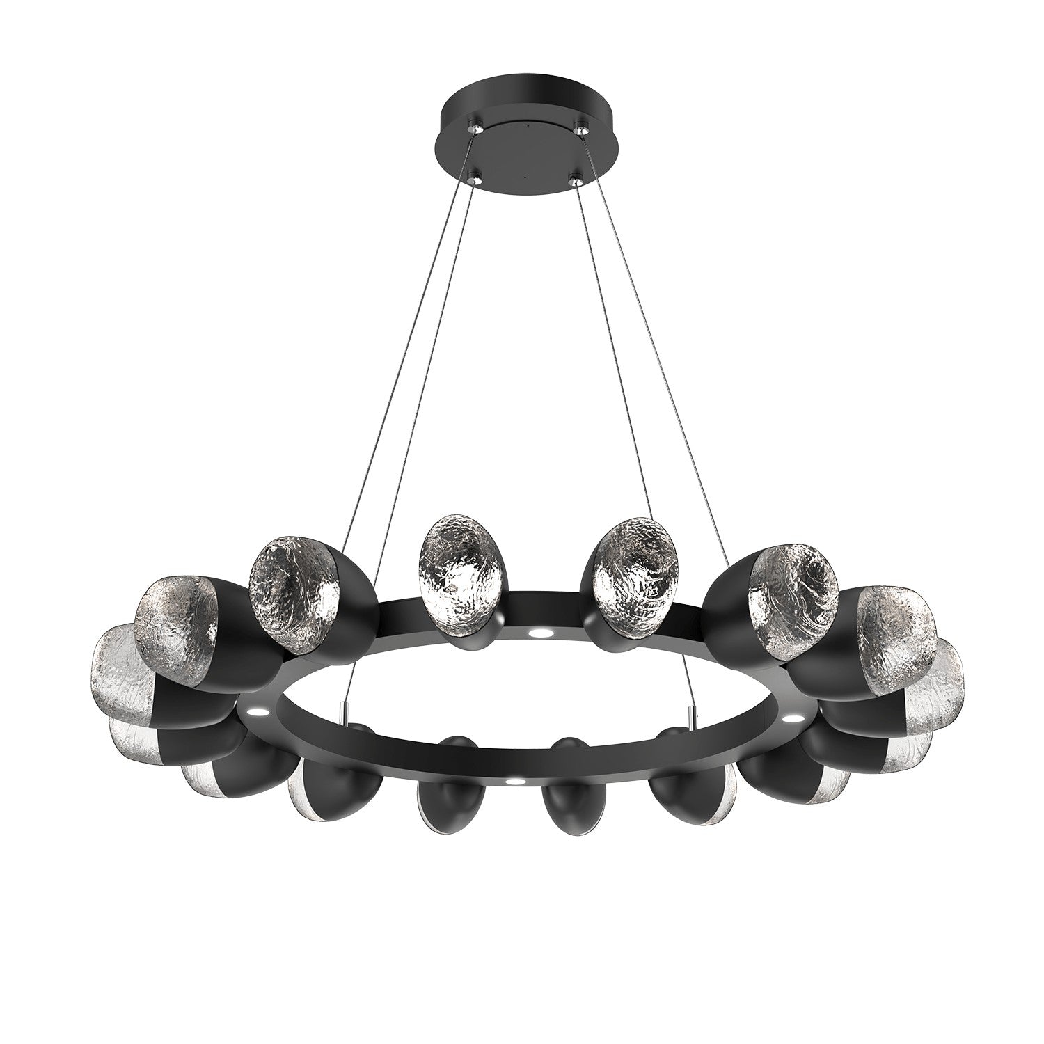 Hammerton Studio - CHB0079-36-MB-PC-CA1-L1 - LED Chandelier - Pebble - Matte Black