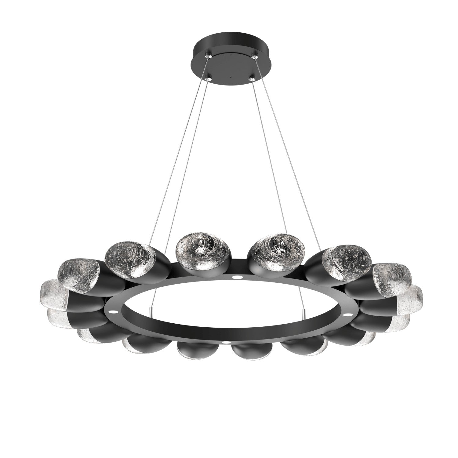 Hammerton Studio - CHB0079-36-MB-PC-CA1-L3 - LED Chandelier - Pebble - Matte Black