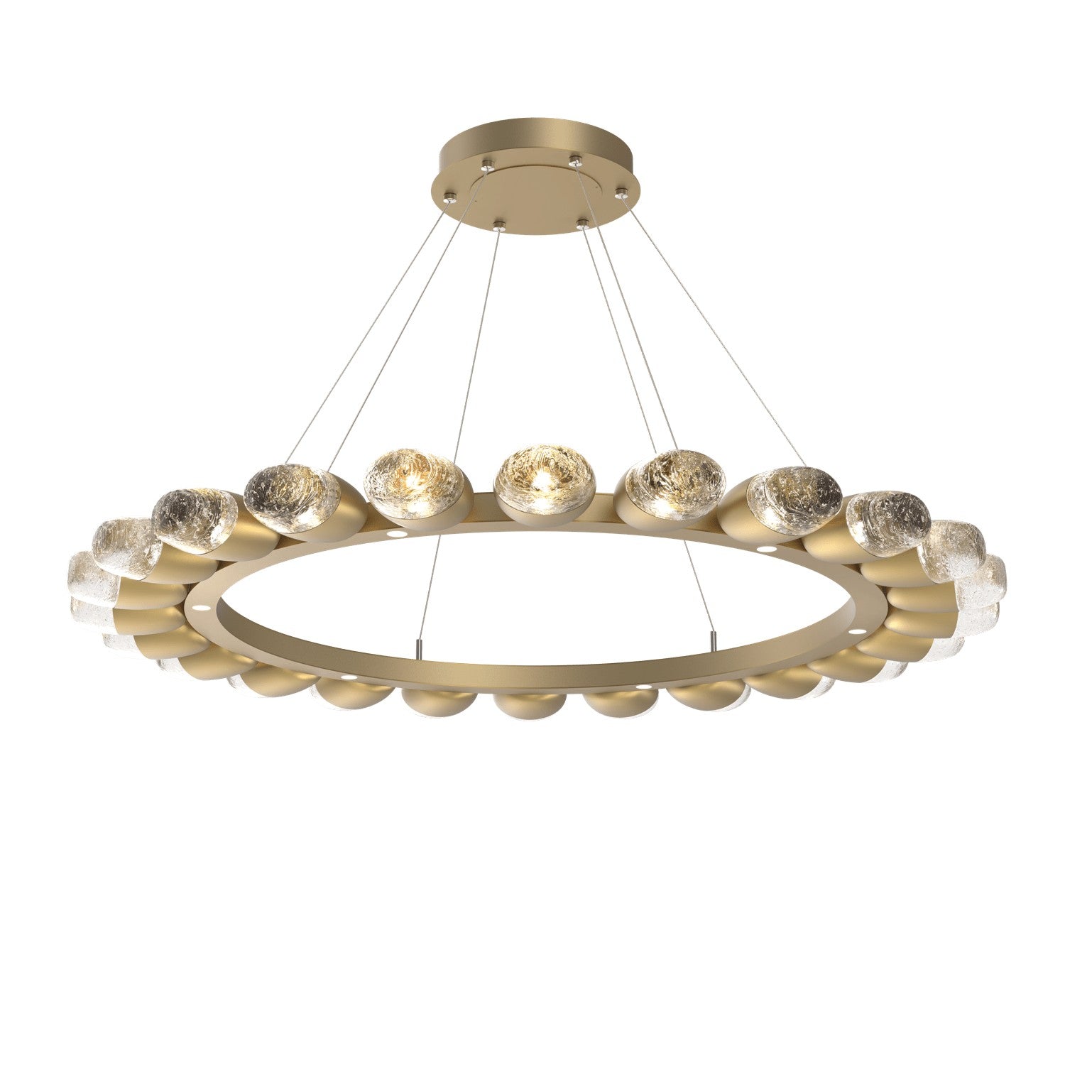 Hammerton Studio - CHB0079-48-GB-PC-CA1-L3 - LED Chandelier - Pebble - Gilded Brass