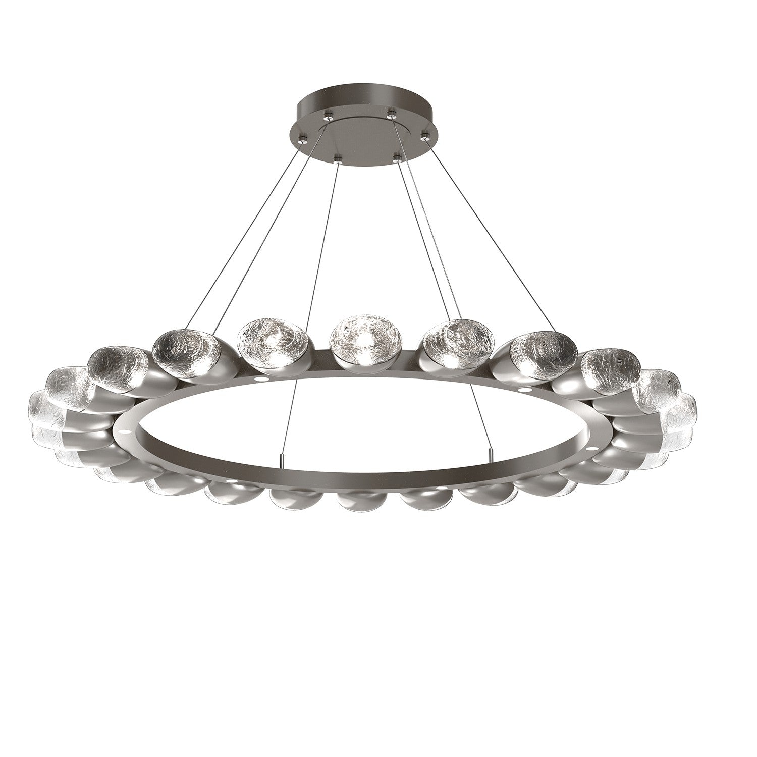 Hammerton Studio - CHB0079-48-GP-PC-CA1-L1 - LED Chandelier - Pebble - Graphite