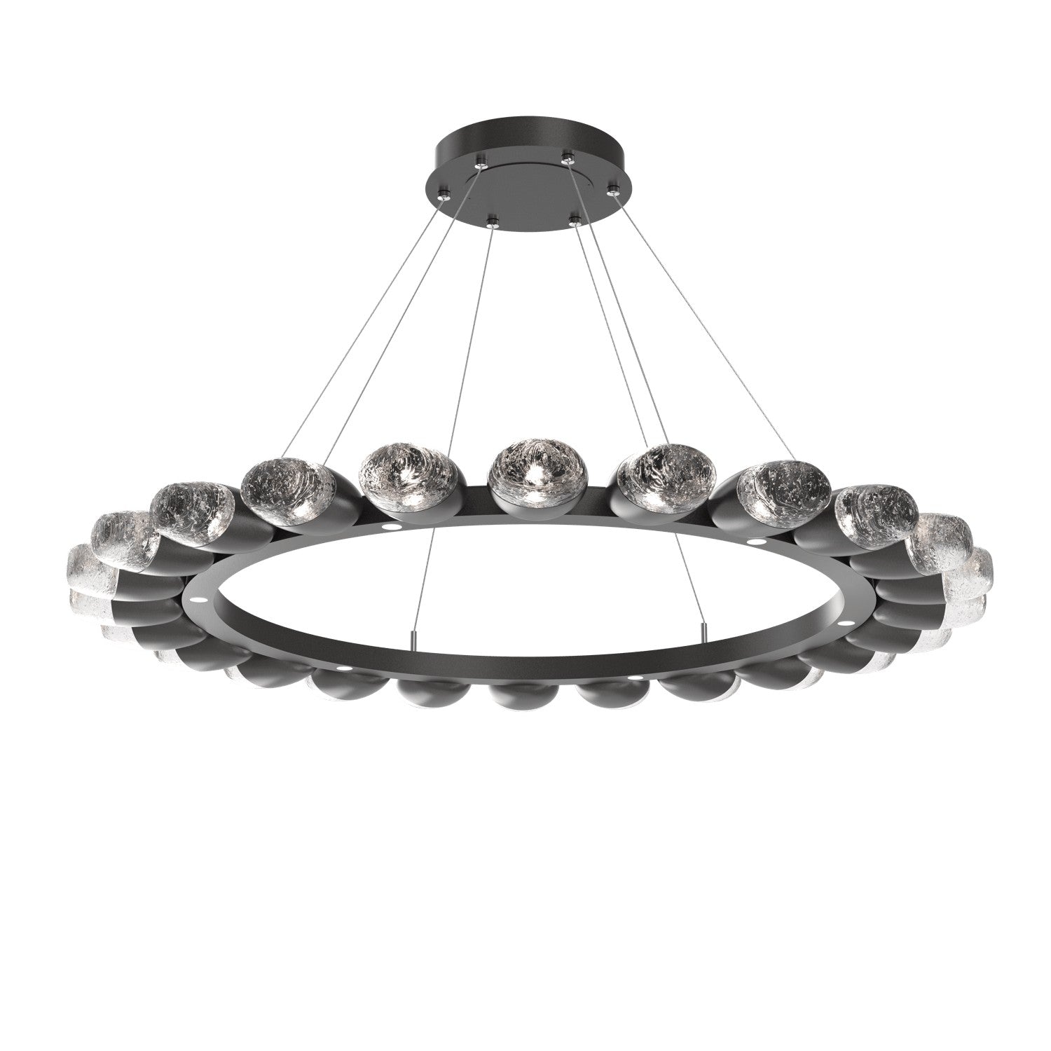 Hammerton Studio - CHB0079-48-GP-PC-CA1-L3 - LED Chandelier - Pebble - Graphite