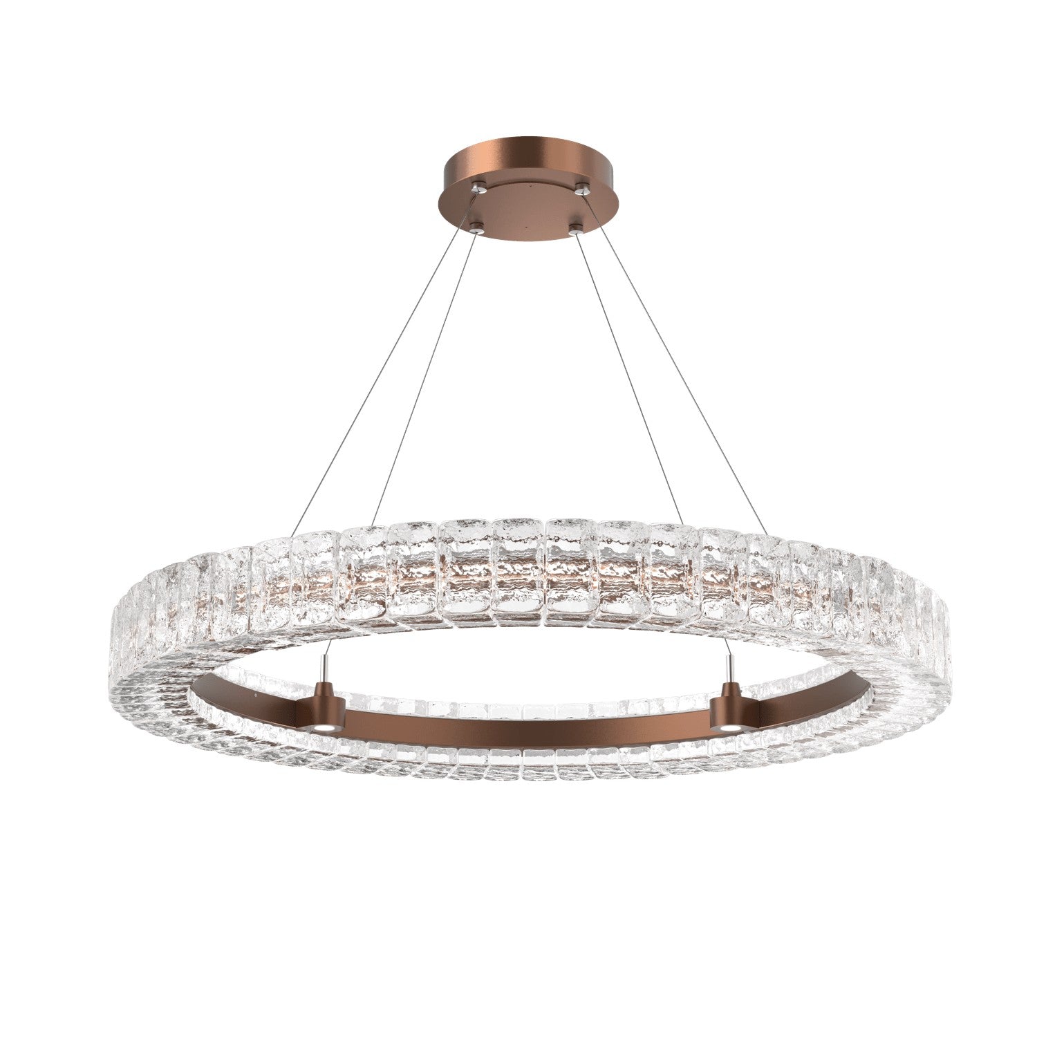 Hammerton Studio - CHB0080-36-BB-AC-CA1-L3 - LED Chandelier - Asscher - Burnished Bronze