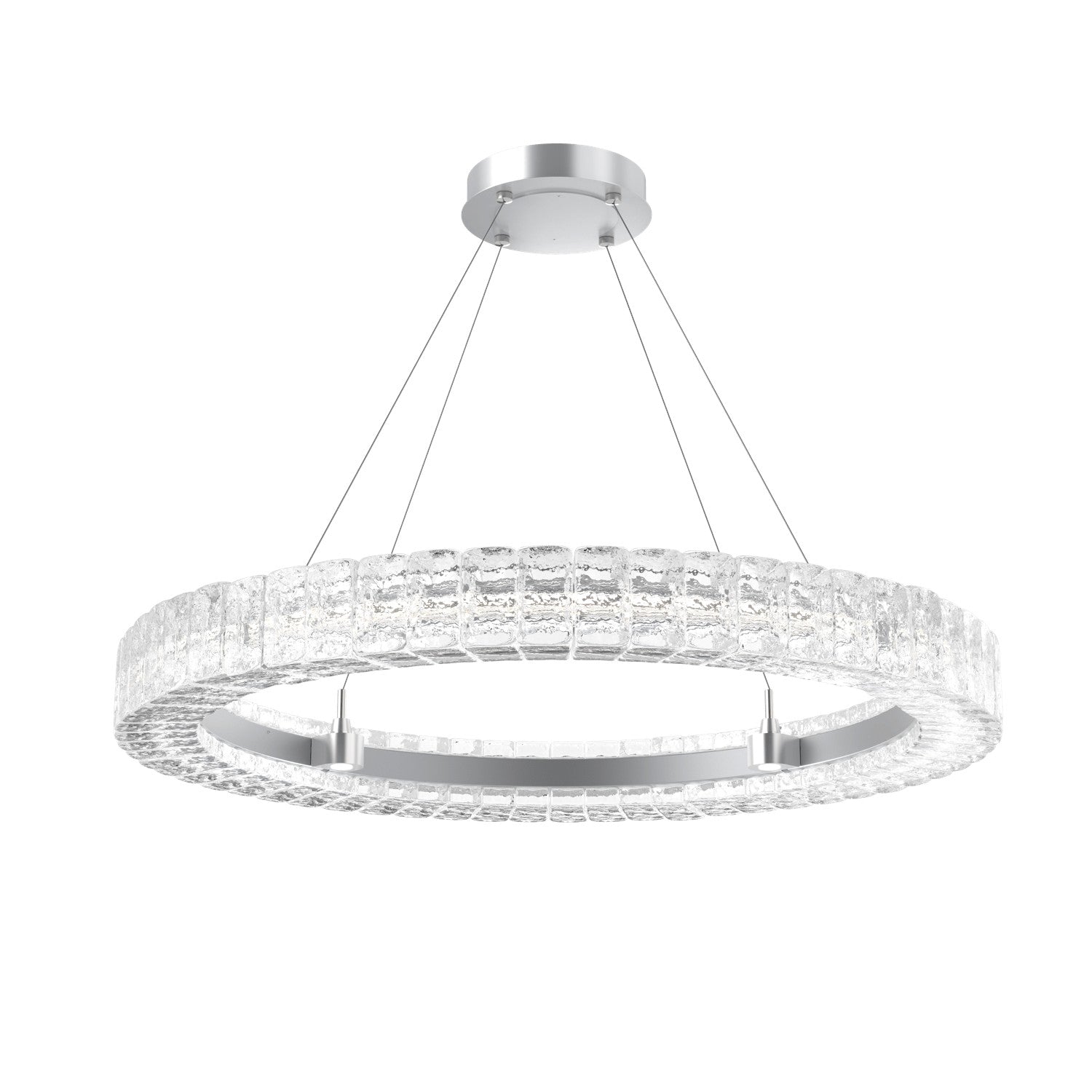 Hammerton Studio - CHB0080-36-CS-AC-CA1-L3 - LED Chandelier - Asscher - Classic Silver