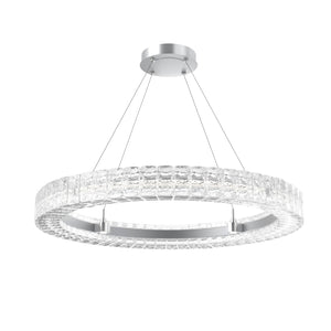 Hammerton Studio - CHB0080-36-CS-AC-CA1-L3 - LED Chandelier - Asscher - Classic Silver