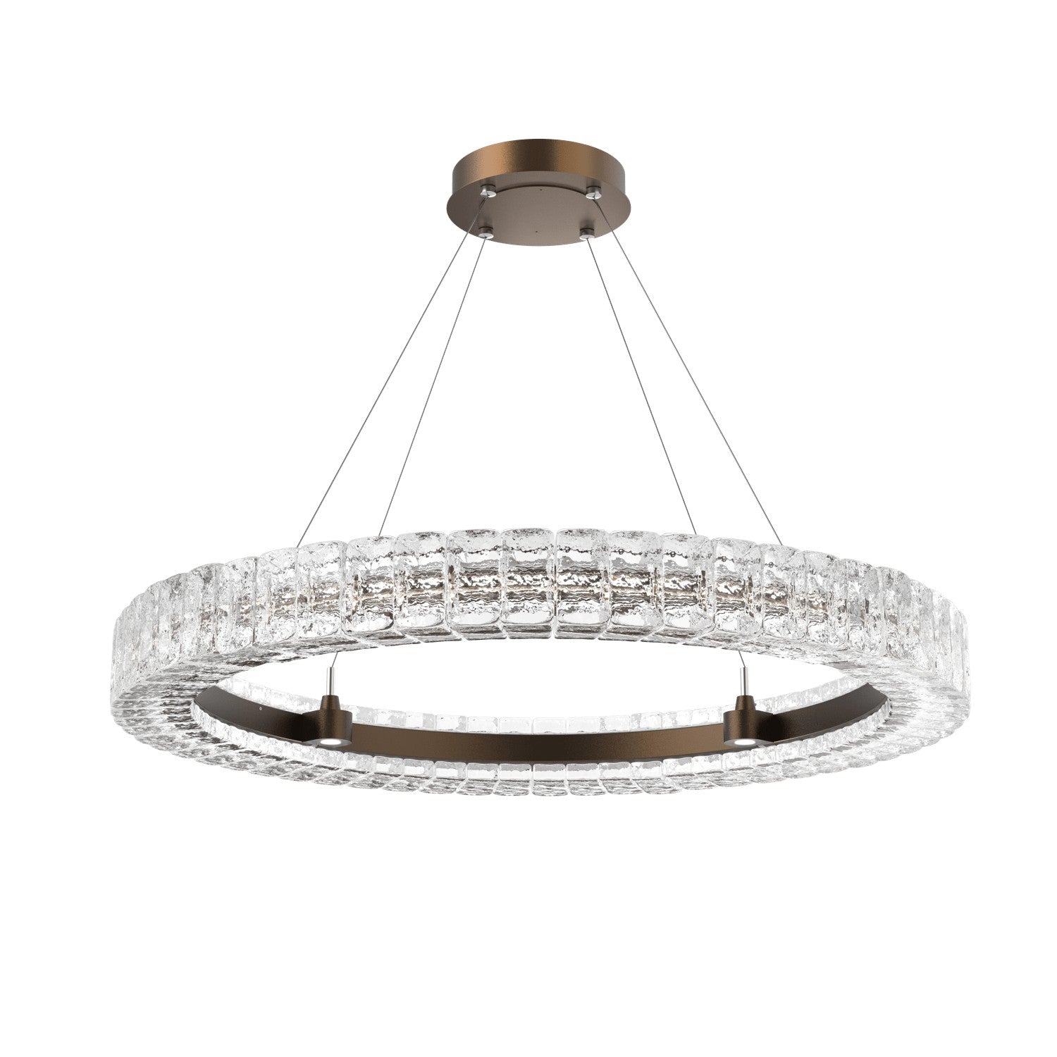 Hammerton Studio - CHB0080-36-FB-AC-CA1-L3 - LED Chandelier - Asscher - Flat Bronze