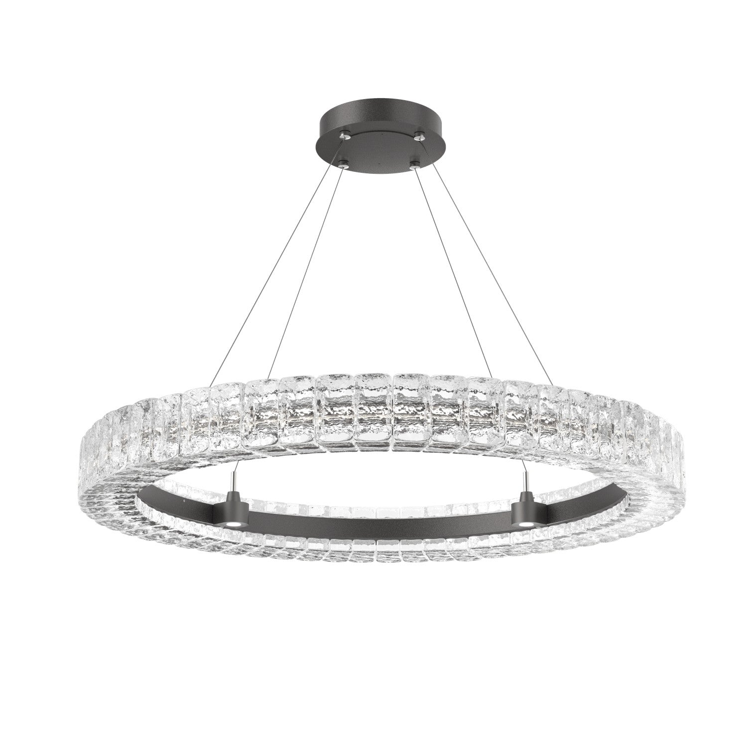 Hammerton Studio - CHB0080-36-GP-AC-CA1-L3 - LED Chandelier - Asscher - Graphite