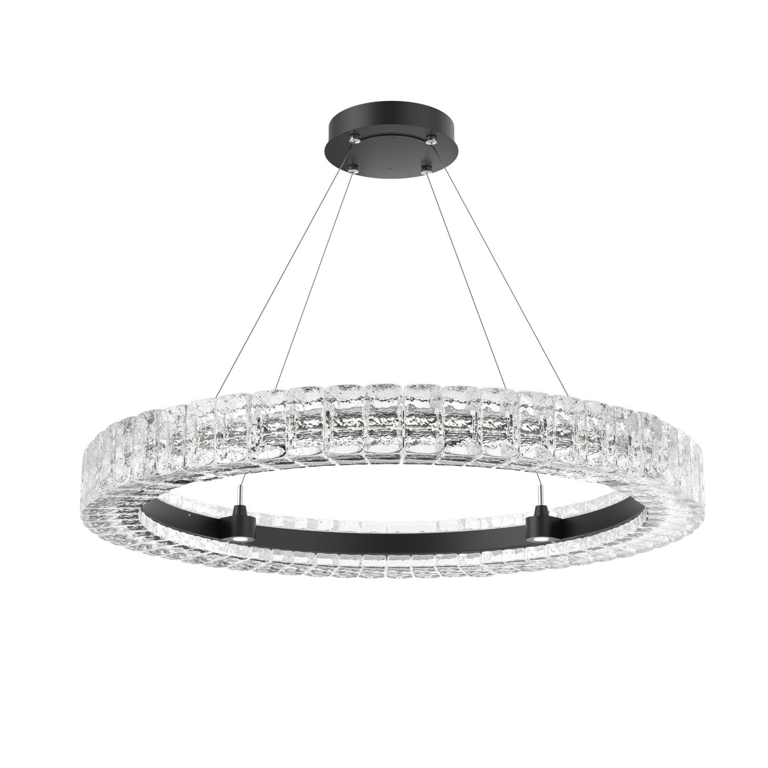 Hammerton Studio - CHB0080-36-MB-AC-CA1-L3 - LED Chandelier - Asscher - Matte Black