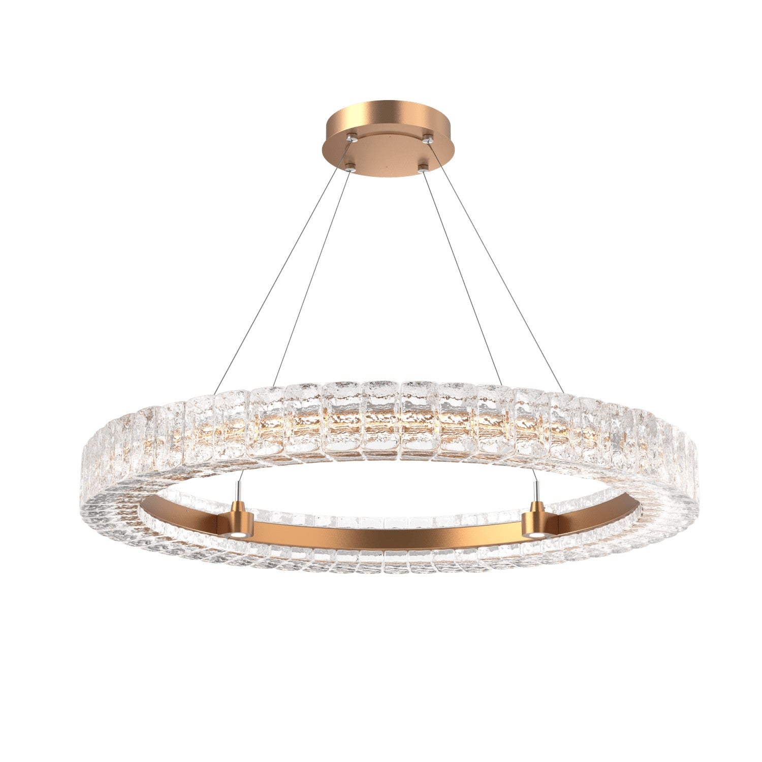 Hammerton Studio - CHB0080-36-NB-AC-CA1-L3 - LED Chandelier - Asscher - Novel Brass