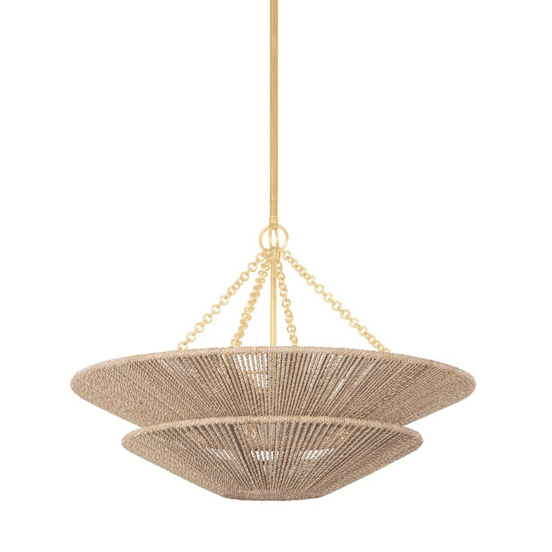 Corbett Lighting - 412-30-GL - Six Light Pendant - Tropea - Gold Leaf