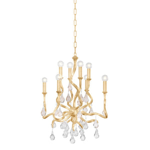 Corbett Lighting - 414-23-GL - Eight Light Chandelier - Aveline - Gold Leaf