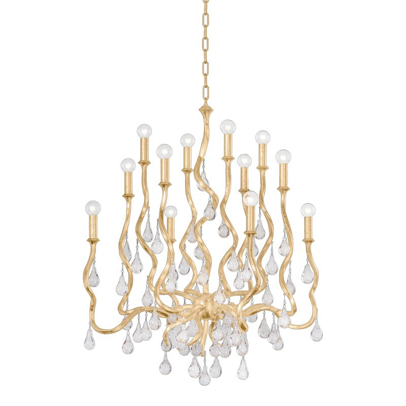 Corbett Lighting - 414-34-GL - 12 Light Chandelier - Aveline - Gold Leaf