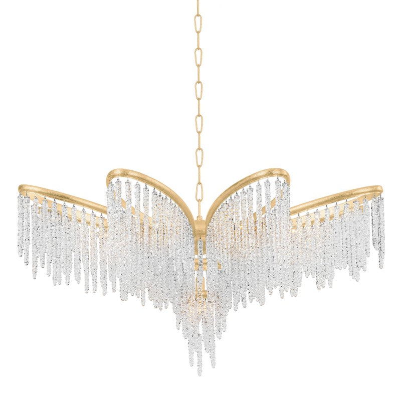 Corbett Lighting - 415-48-GL - Nine Light Chandelier - Pandora - Gold Leaf