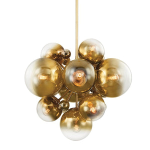 Corbett Lighting - 427-36-VPB - 13 Light Chandelier - Kyoto - Vintage Polished Brass