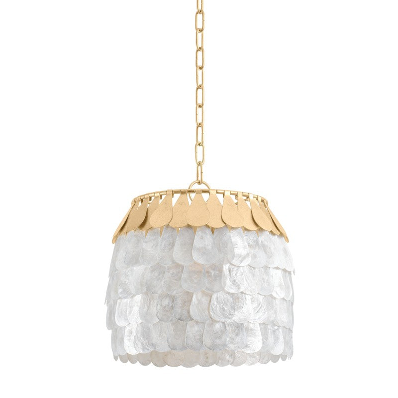 Corbett Lighting - 434-14-VGL - One Light Pendant - Coralie - Vintage Gold Leaf