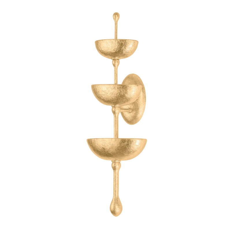 Corbett Lighting - 437-30-VGL - Six Light Wall Sconce - Aura - Vintage Gold Leaf